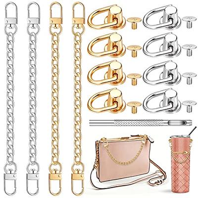 1 Pc 8mm Width Golden Chain Strap Handle Replacement Bag Purse Strap Cross  Body Replace Strap 