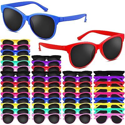 Funny Party Hats Neon Sunglasses- 36 Pack - Bulk Sunglasses - Party Glasses  - Pool Party - Beach Party Favors