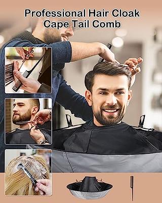 Black Professional Hair Salon Cape Adjustable Waterproof Barber