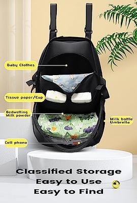 Kelendle Waterproof Backpack Handbag Organizer Insert Divider Travel Bag in Bag Organizer with Zipper Portable Cosmetic Bag Organizer Insert Nylon