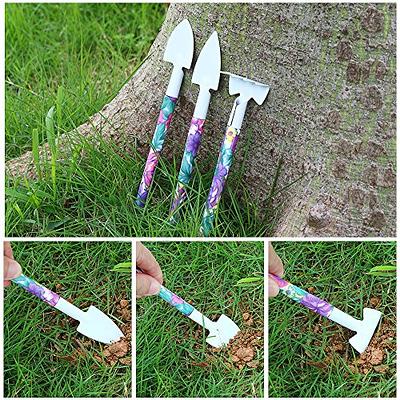 10-Piece Gardening Hand Tools with Purple Carrying Case, Garden Tools Set