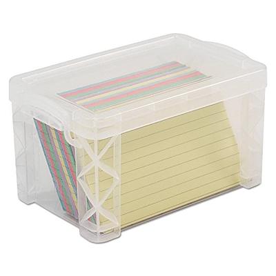  OFFILICIOUS Black Index Card Holder 4x6 - Index Card Box