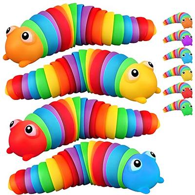 Christmas Sensory Fidget Worm Toys Relief Anti-Anxiety Caterpillar