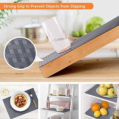 Shelf Liners for Kitchen Cabinets Refrigerator Liners Waterproof &  Oil-Proof Kitchen Cupboard Liner Non-Slip Drawer Mats EVA Material Non  Adhesive Fridge Liner for Shelves 23.6 x 236.2 inches Clear 
