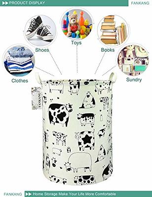 VAIVUSTO Round Laundry Basket, Collapsible Waterproof Canvas Large Clothes  Basket Laundry Hamper wit…See more VAIVUSTO Round Laundry Basket