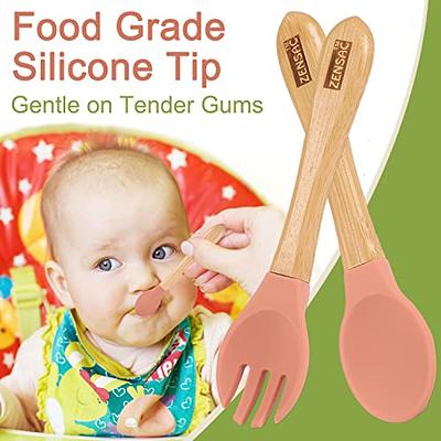 Baby Bamboo Suction Plates Set with Spoons & Fork, Baby Food