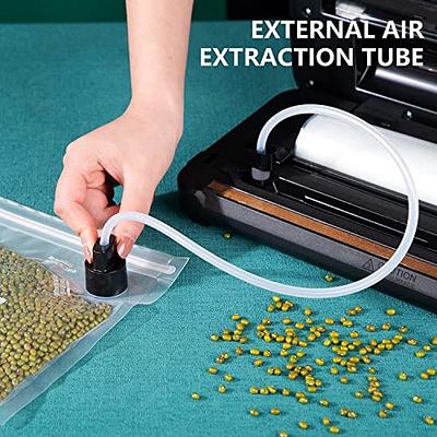 Wevac Vacuum Sealer Machine | Built-in Bag Roll Saver (up to 50') and  Cutter | Double Heat Seal | Dual Pump | Auto Lock | Commercial Grade |  Ideal for