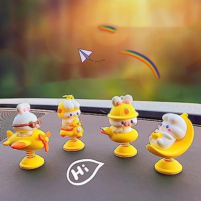 TOLUON Shaking Cute Car Ornaments Car Dashboard Decorations Shaking Mini  Bobbleheads Cute Cartoon Animal Car Interior Decoration Ornament Accessories  A - Yahoo Shopping