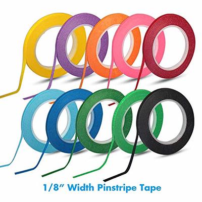 Whiteboard Pinstripe Tape 6 Rolls 1/8 Thin White Board Dry Erase Line  Gridding Tape (Black)