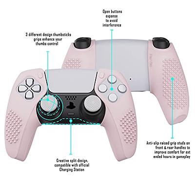  RALAN Pink Controller Skins for PS4,Fruit Silicone