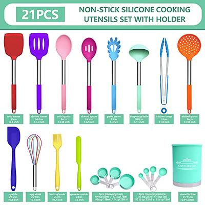 M KITCHEN Silicone Spatula Set - Heat Resistant & BPA Free - 4 Piece  Nonstick Rubber Spatulas, Spoonula, Jar Scraper for Cooking, Baking,  Mixing, Frosting - Dishwasher Safe Kitchen Utensils - Yahoo Shopping