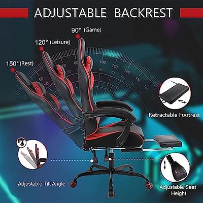 Massage Video Gaming Chair Office Computer Ergonomic Racing Chair