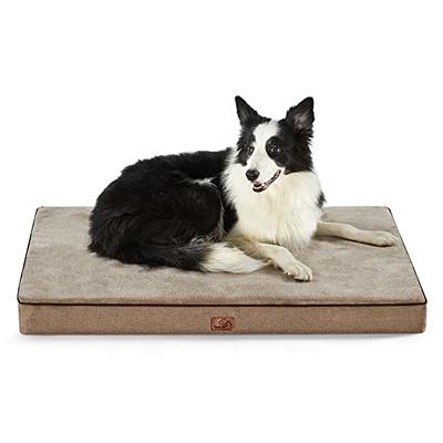 Orthopedic Dog Bed - 2-layer Memory Foam Crate Mat With Machine