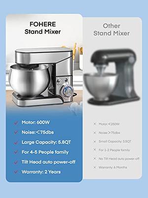 Stand Mixer Clearance, Red 5.8QT Tilt-Head Electric Stand Mixer