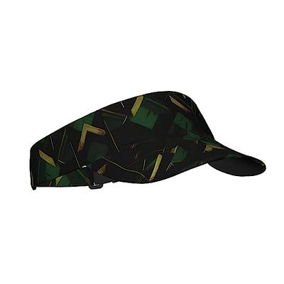 Black Green and Gold Geometric Outdoor Adult Sports Sun Visor Hats  Polyester Twill Adjustable Sun Caps for Men Women - Yahoo Shopping