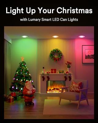 24W Smart LED Ceiling Light RGB - [Brighter&Efficent]V731 2400LM Dimmable  and Color Changing Flush Mount Lights Fixture ,Compatible with Tuya App/ Alexa/Google Home,for Bedroom/Living/Kids Room (12”) 