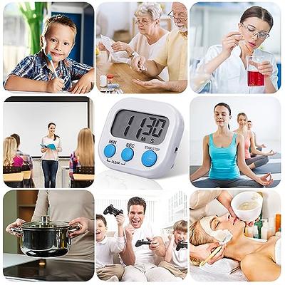 Weewooday 12 Pcs Digital Kitchen Timer Bulk Classroom Count up Countdown  Timer Large Digits Egg Timer Loud Alarm Cute Desk Stopwatch Timer for  Teacher Kids Cooking Baking Sports Office(Stylish Style) - Yahoo