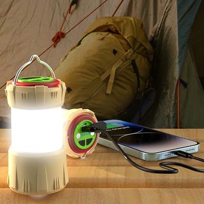 Dumble LED Camping Lantern Lights - 4pk Collapsible Bright White Battery Powered Lanterns for Power Outages, Emergency Suppli