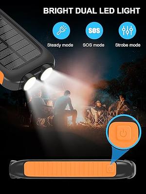 Solar Charger,Solar Power Bank Fast Charging 20000mAh Waterproof Portable  External Backup Battery Pack Charger,Camping Battery Bank with Dual