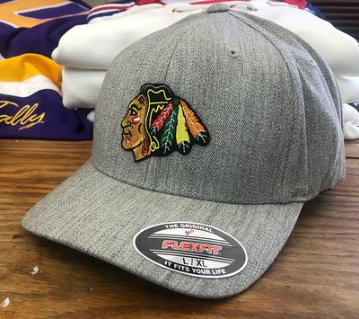 Embroidered Shopping Crest Flexfit Blackhawks - Hat A With Twill Yahoo