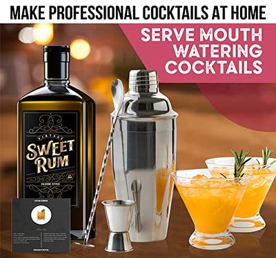 Cocktail Shaker Set Tools 24oz Drink Shaker Bartender Kit for Home Bar Set  Gift