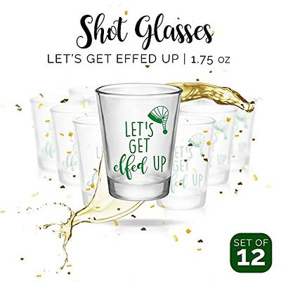 Let's Get Elfed Up - Green Christmas Shot Glasses - Set of 12 Glass Party  Shot Cups with Double-Sided Prints - Holiday Cocktail Glasses for Drinking  Liquor, Tequila, Vodka - Yahoo Shopping