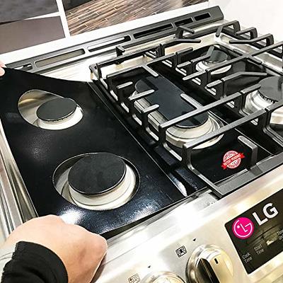 Stove Cover - Reusable Stove Covers For Gas Stove Top For Samsung Gas Range  With 2Pcs Stove Gap Covers - Non-Stick Washable Gas Stove Liners