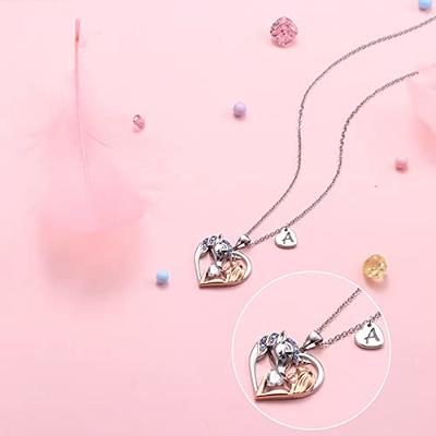 STORUP Unicorn Toys - Unicorn Toys for Girls Age 6-8 Letter J Unicorn  Necklace for Girls