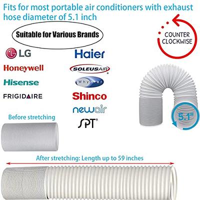 Any Air Portable Air Conditioner Window Kit with 5 inch Diameter Exhaust  Hose