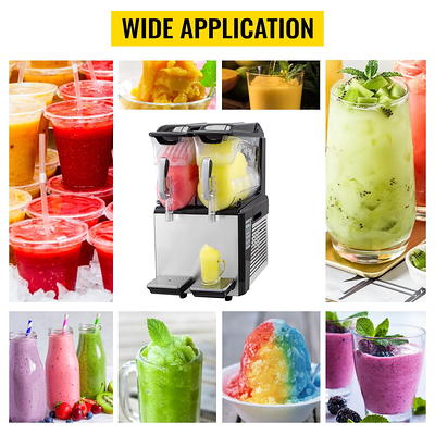 2-Tank Commercial Frozen Drink Slush Machine Smoothie Maker Machine 220V