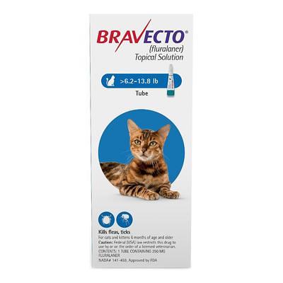 Bravecto Spot On For Medium Cats 6.2 Lbs - 13.8 Lbs (Blue) 250 Mg 1 Pack -  Yahoo Shopping