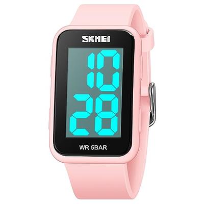 Gosasa Square Men's Women's Digital Watch Big Numbers Dial