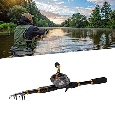 6.9ft Fishing Pole Reel Combo, Telescopic Fishing Rod Kit Portable Fishing  Tackle Kit with Bait for Saltwater Freshwater - Yahoo Shopping