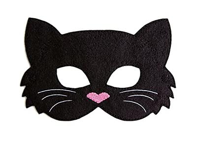 Therian Mask Cat Feline Black and White Costume 