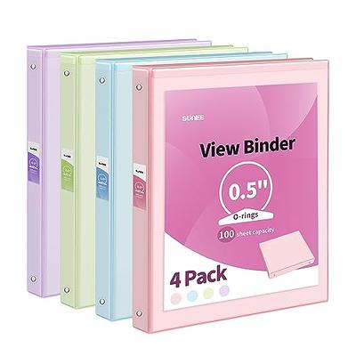  Y YOMA Rose Gold 3 Ring Binders for Letter Size 1 inch 3-Ring  Binder Cardboard Decorative Recipe Binder Cute Three Binders Organizer for  School Home Office Supplies, 2 Pack : Office Products