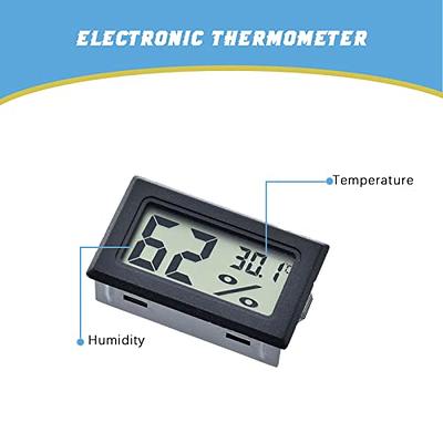 4 Pack Mini Digital Thermometer Hygrometer Indoor Humidity Temperature  Meters Gauge AikTryee Hygrometer wiht LCD Display Fahrenheit for Humidors