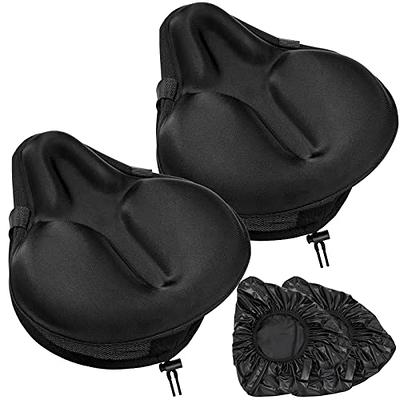 1/2 PCS Bike Seat Cover, Soft Gel Bike Saddle Cover, Comfortable Bicycle  Pad Cover, Non-Slip Bike Seat Cushion for Mountain Rode Bike and Exercise  Bike