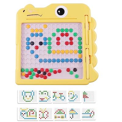 QIFUN Magnetic Drawing Board for Toddlers 1-3, Magnetic Toys with Magnetic  Beads Pen Kids Toys, Kids Travel Toys Toddler Toys Age 2-4 Stocking