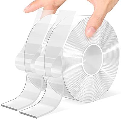 16.5ft Double Sided Removable Mounting Tape Heavy Duty Adhesive Clear Nano  Gel