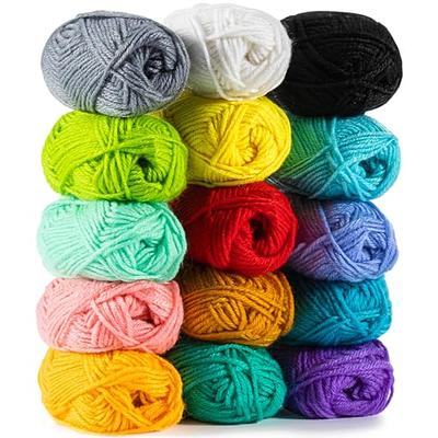 MAQIHAN 15x20g Acrylic Yarn for Crocheting - Soft Knitting Yarn for Crafts Multicolor  Yarn Skeins for Crocheting DIY Yarn Bulk for Handicraft Knitting Yarn  Scarves Gift for Beginners Adults - Yahoo Shopping