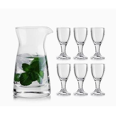 6 Pack Shot Glasses Set Clear Mini Mason Jars Wine Glass Party Cups Catering Bar