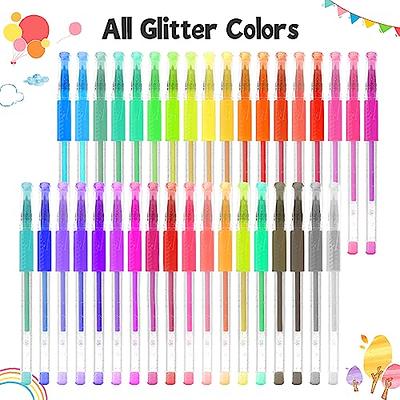 Laconile - Glitter Pens - 96 Gel Pen for Adult Colouring Books