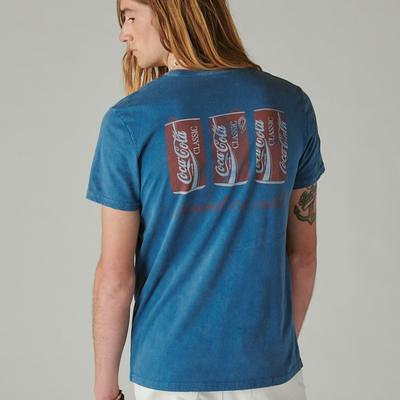 Lucky Brand Square Neck Lace Beach Tee