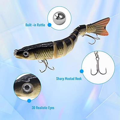 Lfemro 5pcs Fishing Lures for Bass Topwater Trout Lures Multi Jointed  Swimbaits Slow Sinking Hard Baits Swimming Lures for Freshwater Saltwater  Lifelike Fishing Lures Kit - Yahoo Shopping