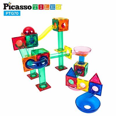 PicassoTiles Magnetic Glow in the Dark Toy Set, glow in the dark