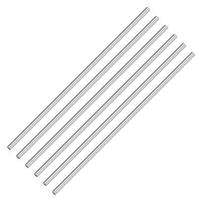 American Metalcraft STWS8 8 inch Stainless Steel Bended Straw, Silver | 12 per Pack