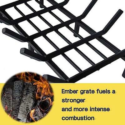 NULTRUMA Fireplace Grate 17 inch Heavy Duty Fireplace Log Holder 3