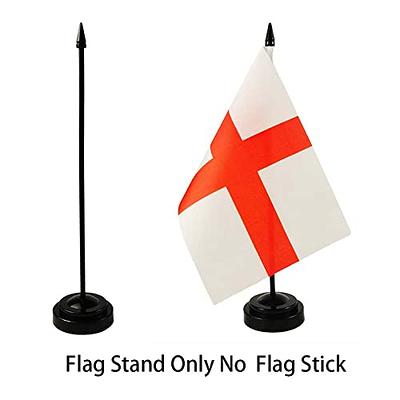 Zigvert 4 Pack Miniature Two Hole Flag Stand Base, Twin Desk Flag