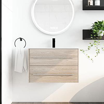 Floating Bathroom Storage Cabinet With Sliding Doors, Vanity, Console,  Bathroom Floating Shelf, Bath Wall Decor 