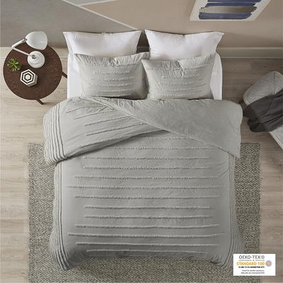 Hotel Collection Linen/Modal Blend 3-Pc. Duvet Cover Set, Full/Queen, Created for Macy's - Natural